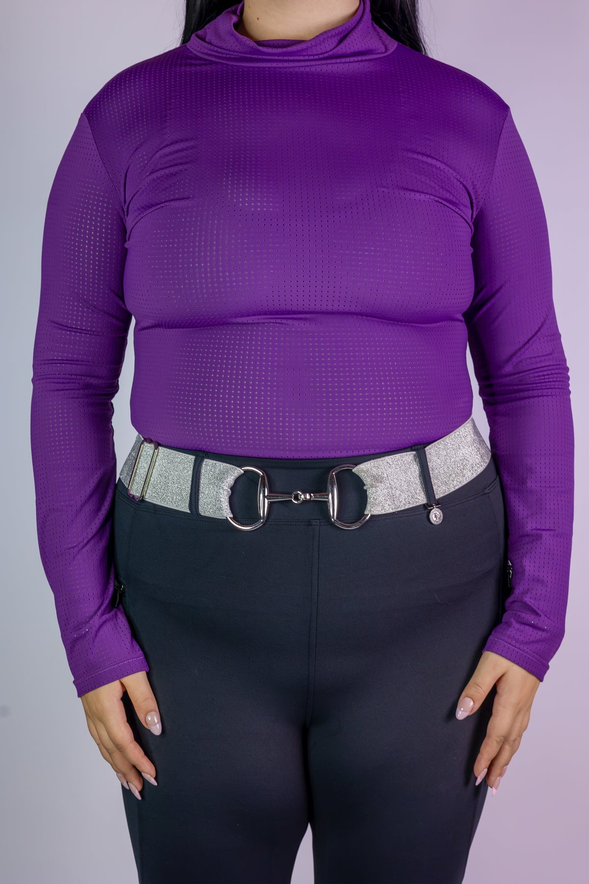 Airflow Mock Neck | Plum