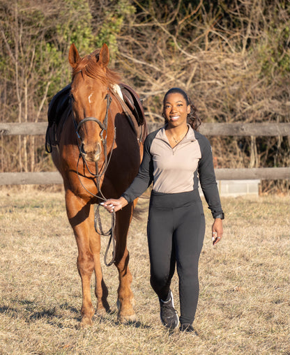 Black Essential Riding Tights
