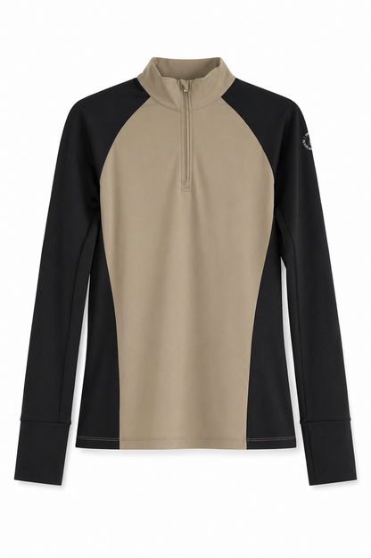 Two-Tone Essential Base Layer | Cafe Au Lait