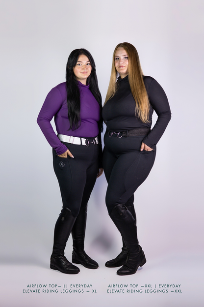 Airflow Mock Neck | Plum