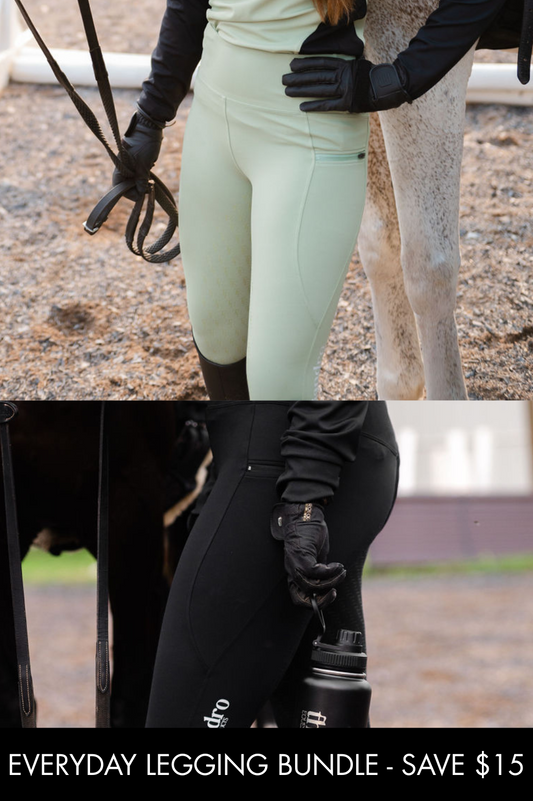 Everyday Rider Bundle | Black Leggings + Sage Leggings