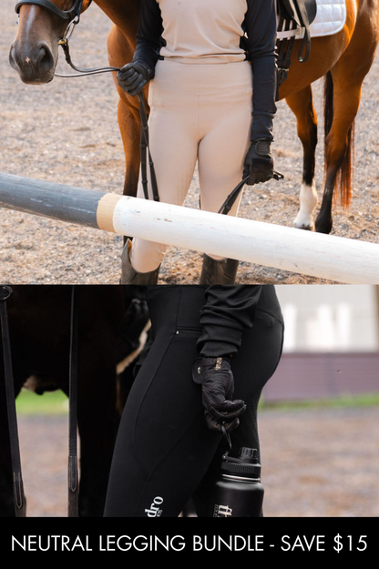 Neutrals Legging Bundle | Black + Café au Lait