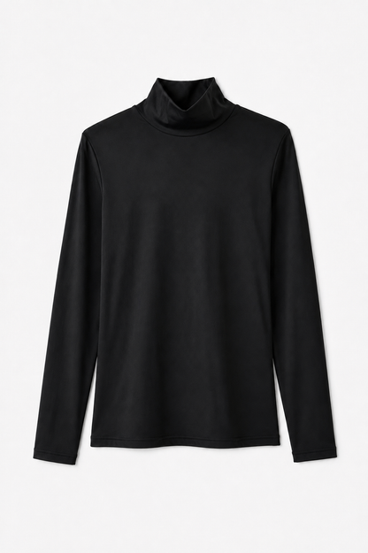 Butter Knit Mock Neck | Black