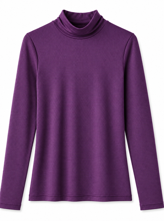 Airflow Mock Neck | Plum