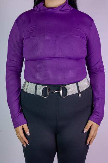 Airflow Mock Neck | Plum