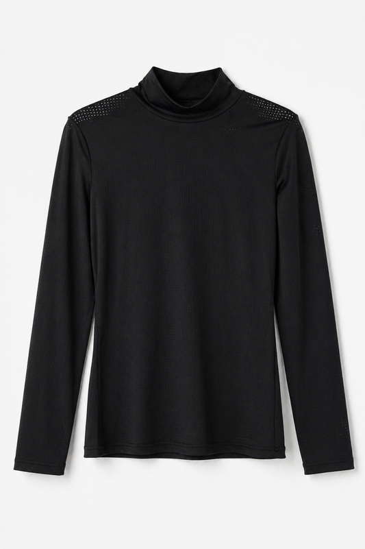 Airflow Mock Neck | Black