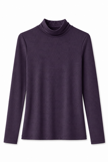 Airflow Mock Neck | Plum