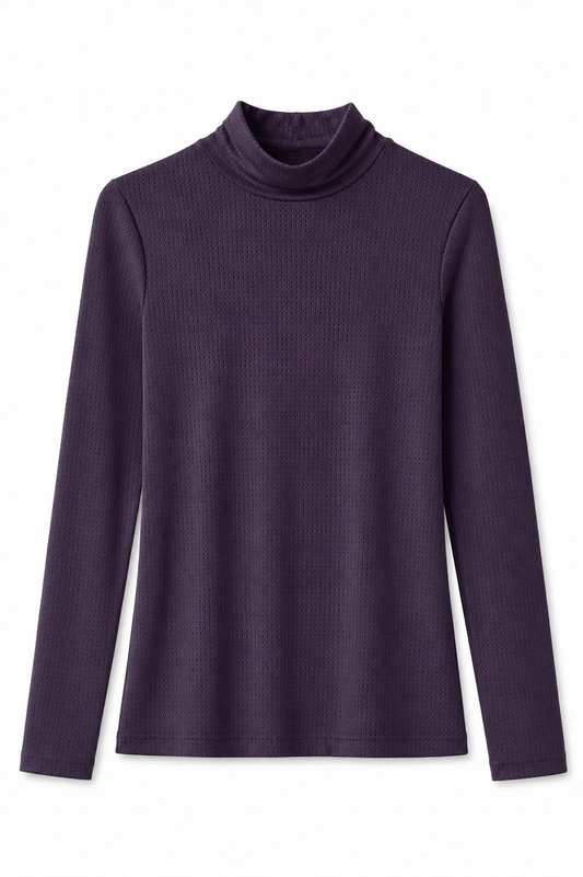 Airflow Mock Neck | Plum
